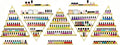 10PCS Gold Triangular Nail Polish Racks, 5 Tiers Wall-Mounted Nail Polish Racks by Unknown