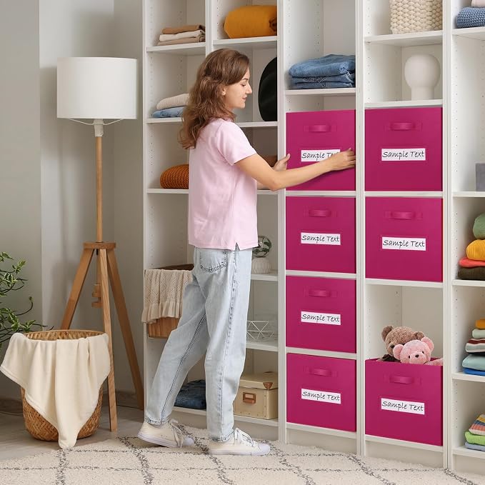 artsdi 11x11 storage cube bins Foldable Fabric storage cubes - Image 5