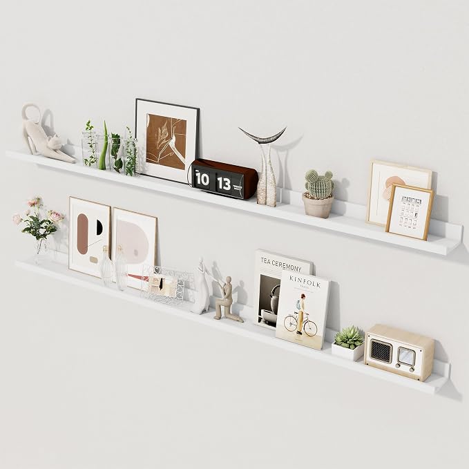 Axeman White Floating Shelves by Axeman