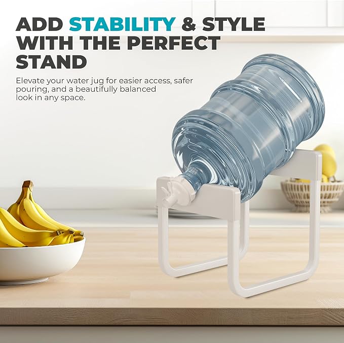 5 Gallon Water Jug Stand & Holder – 3-Tier Water Bottle Rack Organizer - Image 3