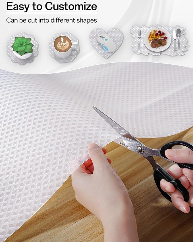 Shelf and Drawer Liner for Kitchen Cabinet, Non-Adhesive 18in x 120in - Image 6
