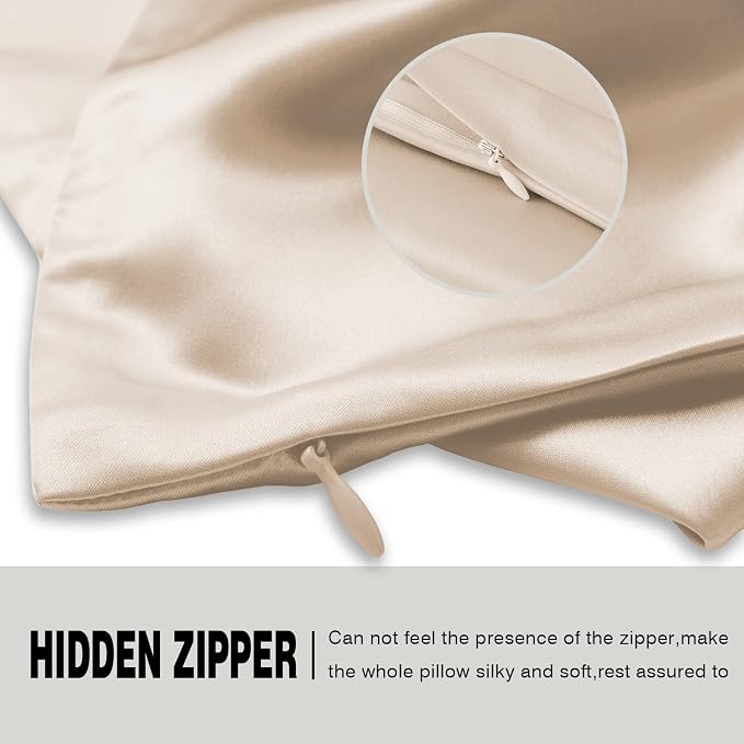 Silk Pillowcase for Hair and Skin, Breathable and Sliky 100% Standard Size - Image 4