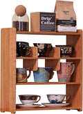 Coffee Cup Holder for Countertop Walnut Wood Coffee Mugs Holder for Kitchen Mug by KAOTGOT