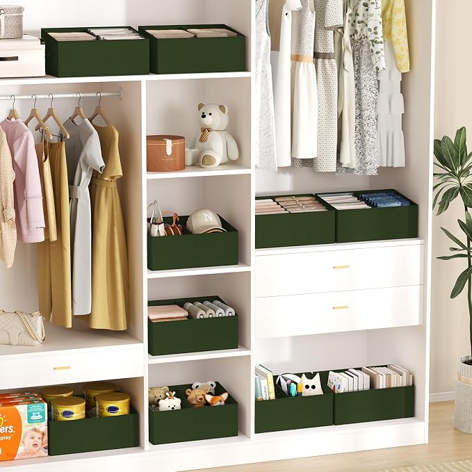 DIMJ Large Closet Shelf Organizer Bins 8 Packs - Image 5