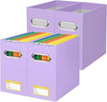 BALEINE File Organizer Box, Cardboard File Folder Organizer by BALEINE