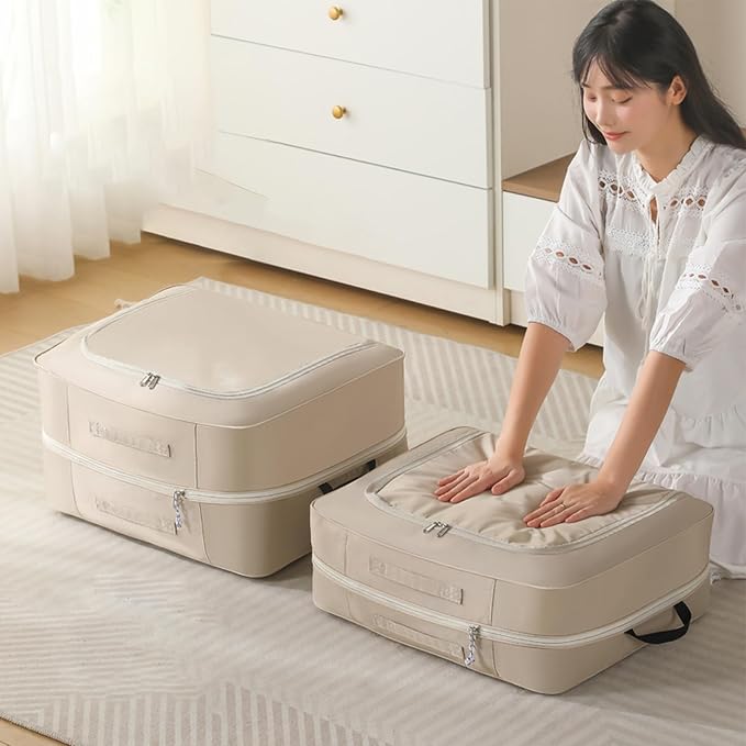 Closet Storage Bag, Space-Saving Blanket and Comforter Organizer, Compression - Image 3