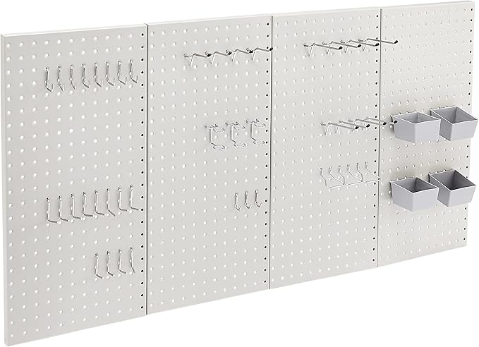 Amazon Basics Rectangular Metal Pegboard Kit by AmazonBasics