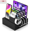 Bamboo Charging Station for Multiple Devices by Darfoo