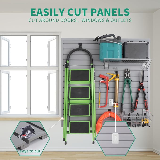 Slatwall Panels 4'x8' Garage Slat Wall Storage Systems - Image 5