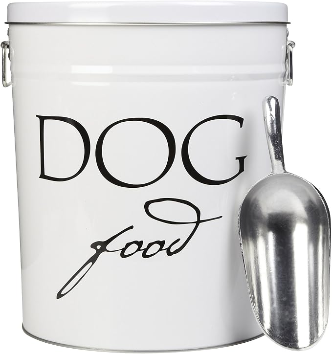 Harry Barker Pet Food Storage Collection, Classic White Food Storage by HarryBarker