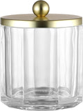 Clear Transparent Apothecary Octagional Shaped Glass Canister Jar by IndecorHome