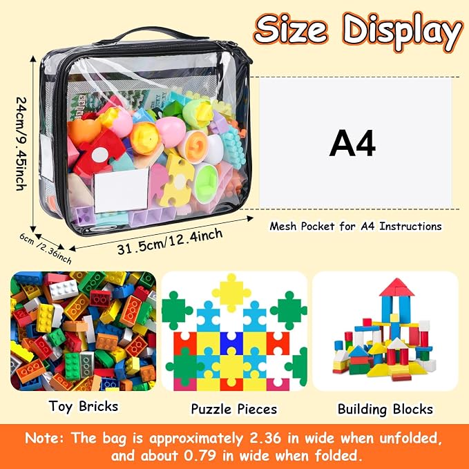 4 Pack Toy Storage Organizer Bag - Image 3