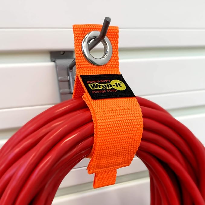 Heavy-Duty Wrap-It Storage Straps, Blaze Orange - Image 7