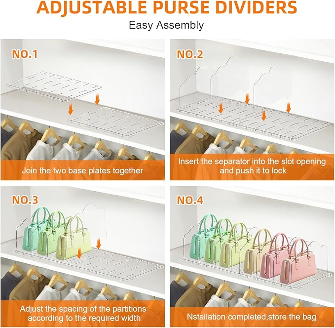 2 Pack Acrylic Handbag Organizer - Image 3