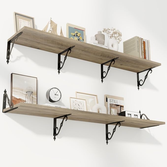 RICHFOCUS 12 Inch Deep Floating Shelves by Unknown