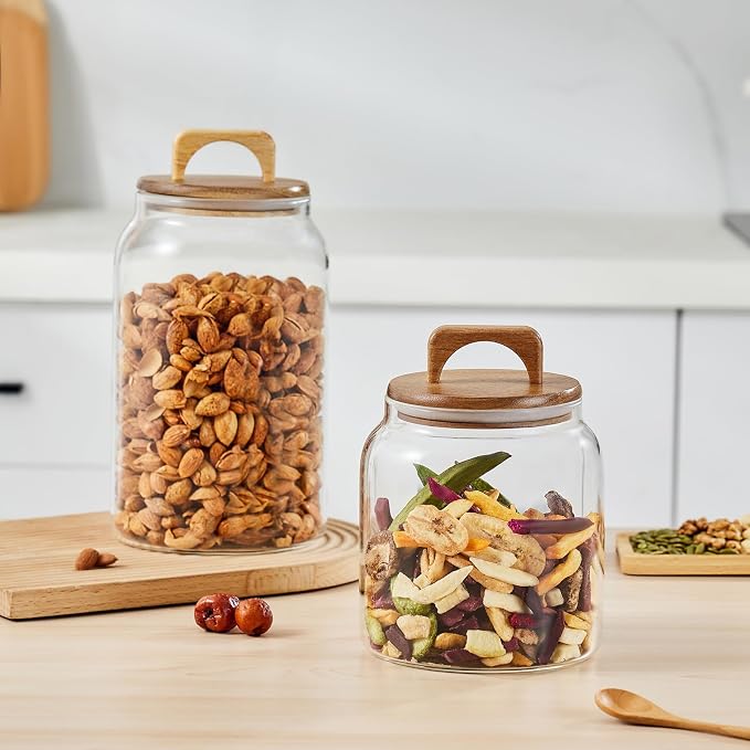 Sweejar Glass Jars for Laundry Room Organization, 90 ounce Laundry Pods - Image 9