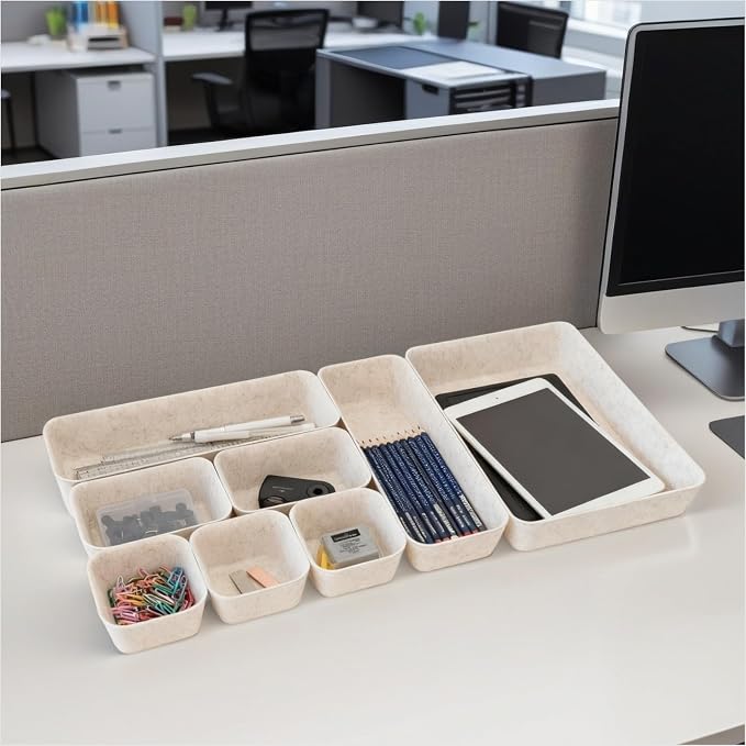 8-Piece Felt Drawer Organizer Set in 4-Sizes, Made from Eco-Friendly Material - Image 9