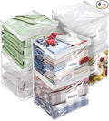 Plastic Storage Bags with Easy-Glide Zipper, Durable Clear Vinyl Zippered by Kikerike