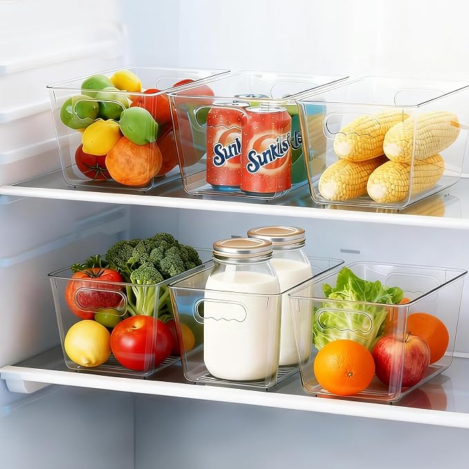 Clear Pantry Organizer Bins, Plastic Organizers & Storage Containers, Cabinet - Image 4