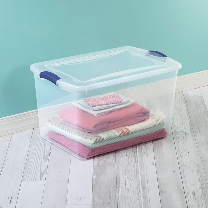 2-Pack Transparent Storage Box, 66 Quart Capacity Storage Container - Image 7