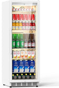 Commercial Merchandiser Refrigerator, 13.8 Cu Ft Display Beverage Fridge by Velivi