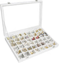 Velvet Jewelry Tray 48 Grid Jewelry Display Tray Organizer Box by Siveit