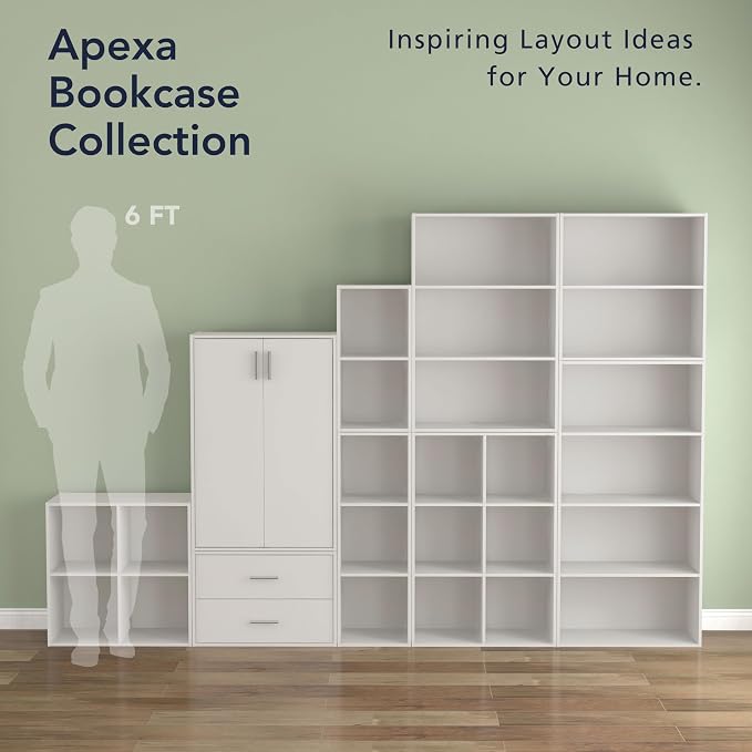 Homes: Inside + Out Apexa 2-Drawer Wooden Stackable Storage Drawers, Small Food - Image 6