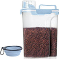 5-7Lbs Small Cat Dog Food Storage Containers BPA Free, Airtight Pet Food by LEAWALK