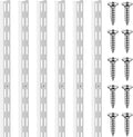 6 Pcs Dual Track Upright Wall Shelving System Heavy Duty Support System Twin by Unknown