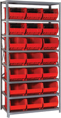 Quantum Storage Systems QSBU-255RD Solid Heavy Duty 8 Shelves 21 Ultra Stack & by QuantumStorageSystems