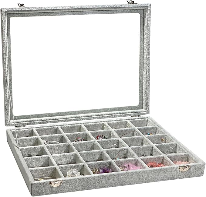 Stratalife Jewelry Organizer Jewelry Holder Storage Earring Organizer Box Tray by Stratalife