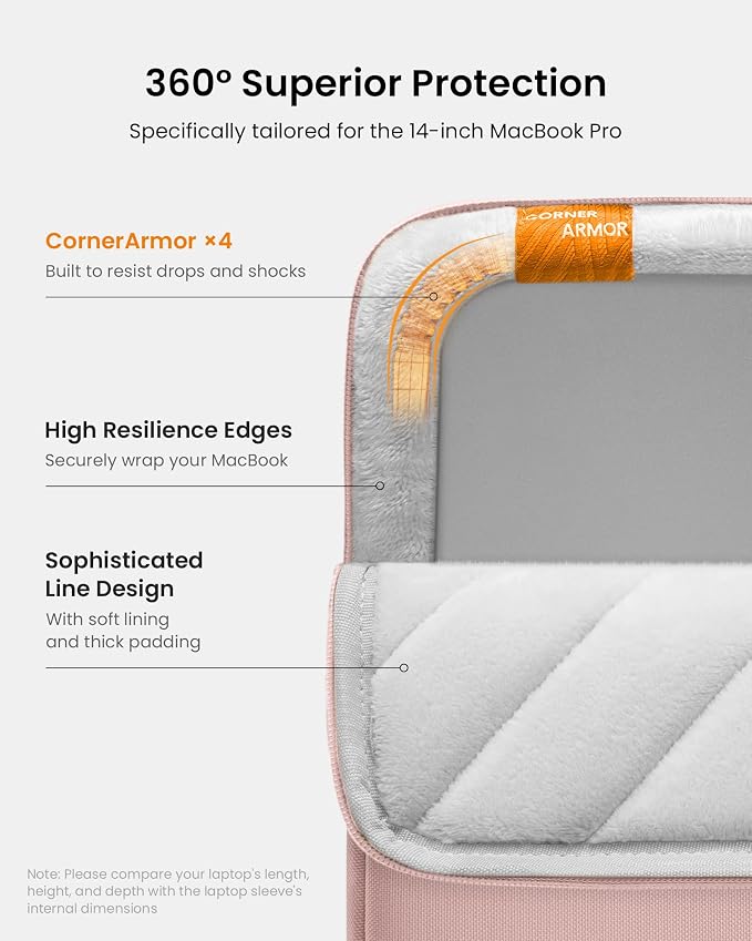 tomtoc 360° Protective Laptop Sleeve - Image 4