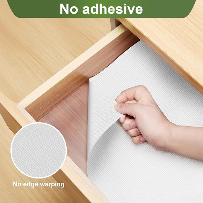 Moriah Shelf Liner for Kitchen Cabinet Non-Adhesive, Thickened Drawer Liner No - Image 9