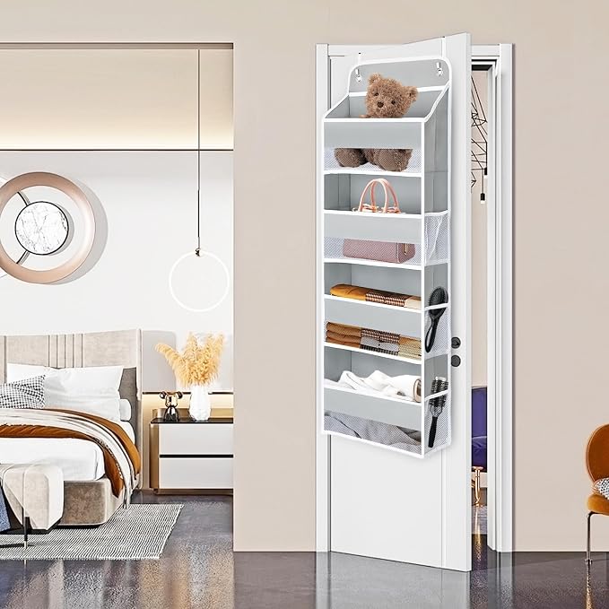 QINGUANG Over The Door Organizer, Hanging Organization and Storage, Behind Door - Image 8