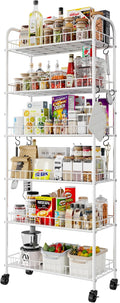 6 Tier Slim Rolling Storage Cart by Qiaoxuan