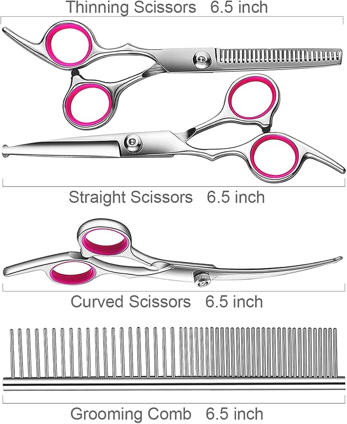 5 in1 Dog Grooming Scissors Kit, Professional Dog Scissors - Image 6