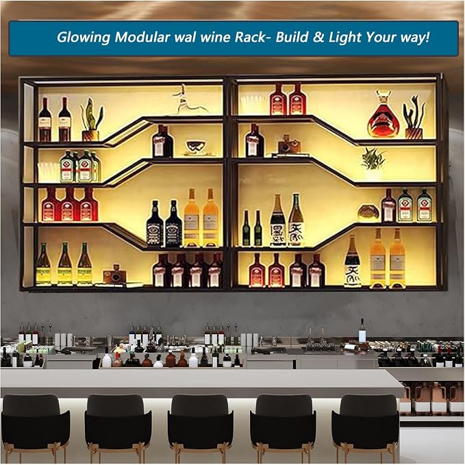 78.8in Wall Mounted Wine Rack - Image 3