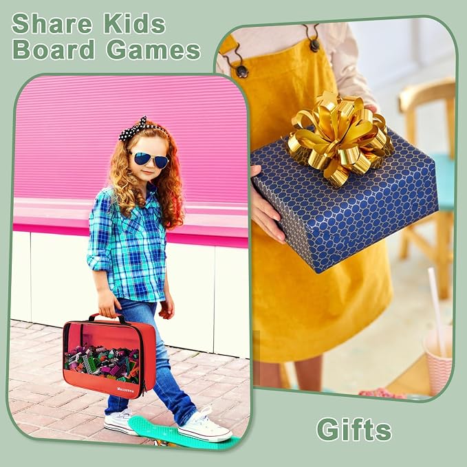 4 PCS Toys Storage Bag, Classic Bricks Building Set Storage Bag, Travel Case - Image 4