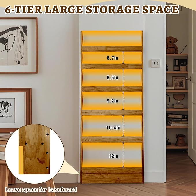 Behind Door Bookshelf Organizer - Image 4