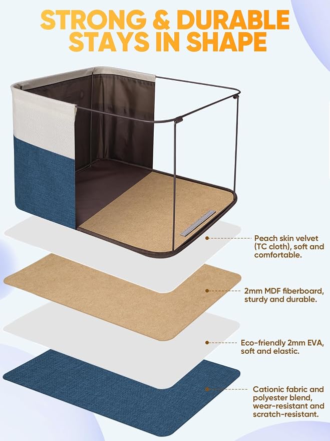 BALEINE 3 Pack Fabric Storage Bins - Image 3
