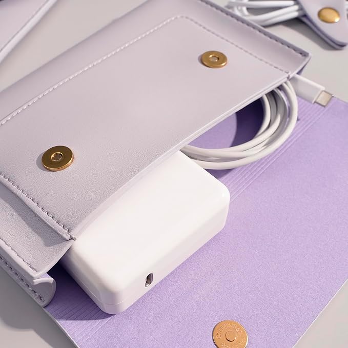 PU Leather Laptop Sleeve 13 Inch Compatible - Image 6