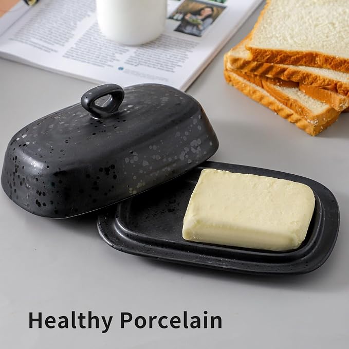 Hasense Porcelain Butter Dish, Large Butter Dish - Image 7