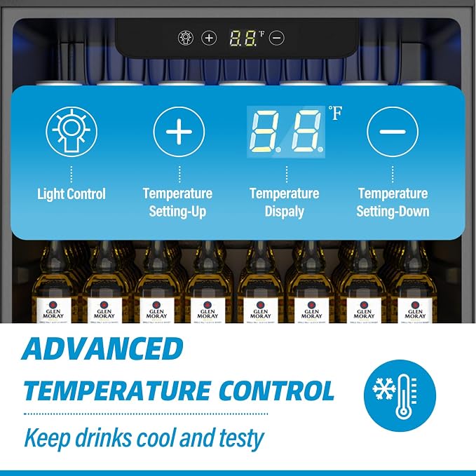 Compact Beverage Refrigerator, 70 Can/1.6 Cubic Feet Fridge - Image 6