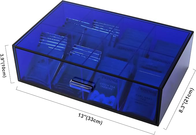 Acrylic Tea Bag Organizer and Storage Box Stackable Tea Bag Holder - Image 3