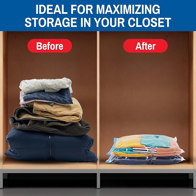 8 Pack Small Vacuum Storage Bags - Image 7