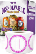 Canning Labels Dissolvable Stickers by MESS