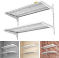 1pack×2 Tier 1.3x3ft Garage Shelving Wall Mounted, 250lbs Load Capacity by AECXM