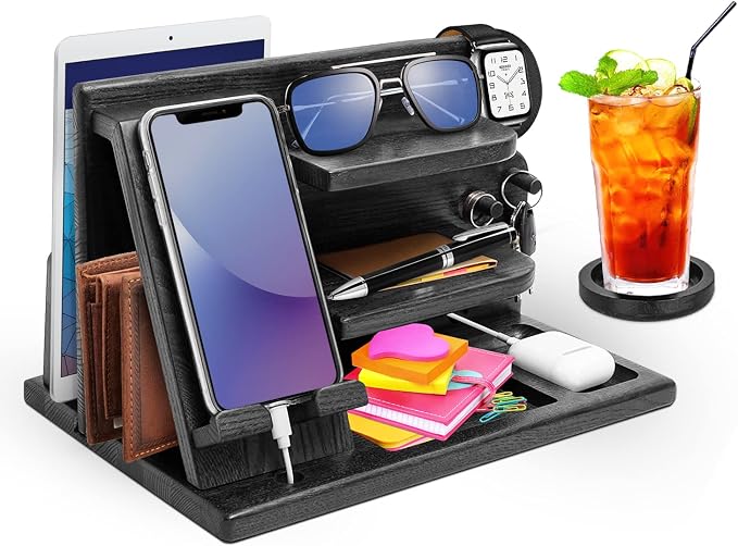 Wood Phone Docking Station by AliveByte