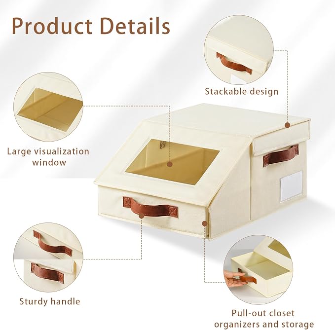 Closet Organizers and Storage, Stackable Closet Drawers, Fabric Closet Storage - Image 4