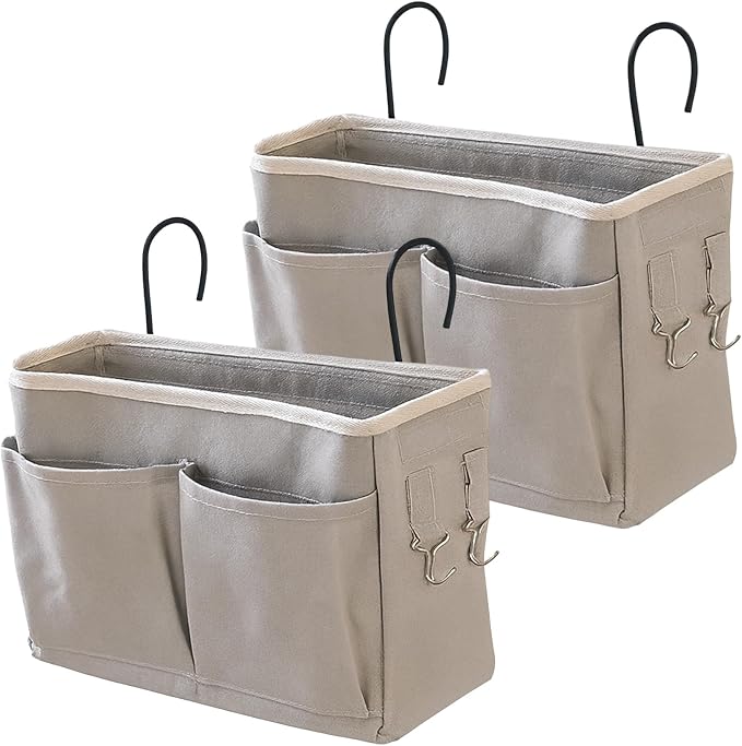 Varku 2 Pcs Bedside Hanging Storage Organizer, Wall Mount Door Caddy Bag by Varku